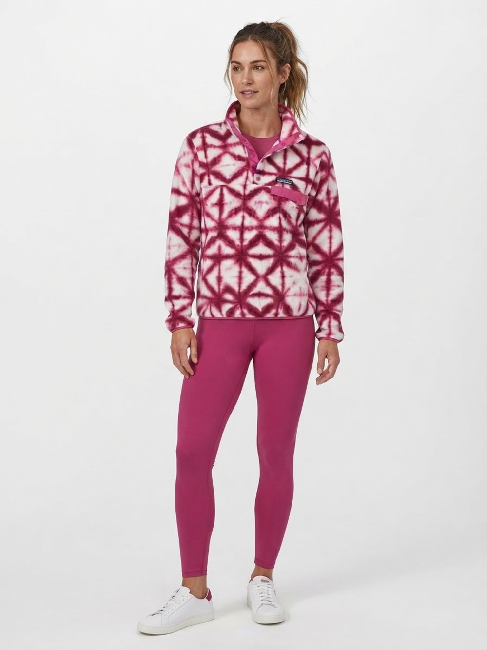 Rare Limited Edition Patagonia Synchilla Snap-T Shibori Pink - Size XS